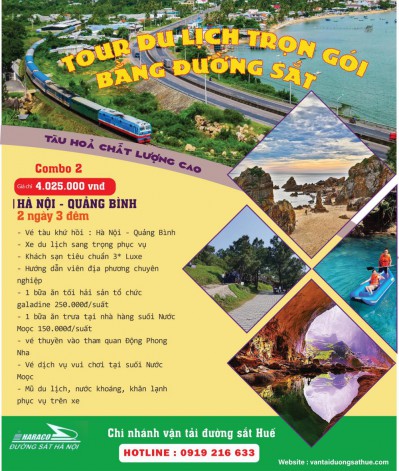 Tour du lịch trọn gói Quảng Bình bằng đường sắt 